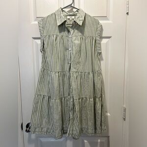 Umgee Green Stripe Dress